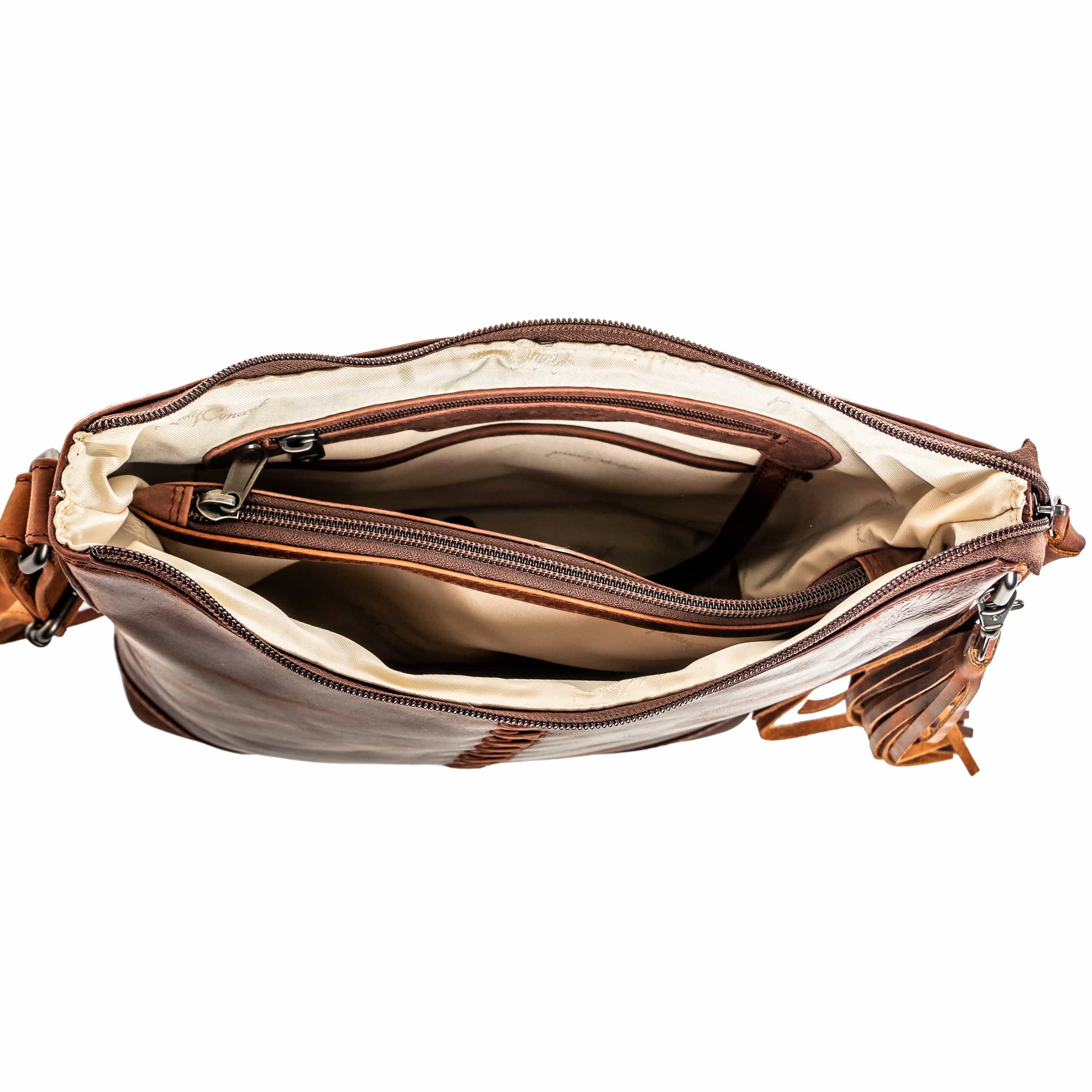 Concealed Carry Purse Blake Leather Crossbody by Lady Conceal - Rounded by Concealment Express