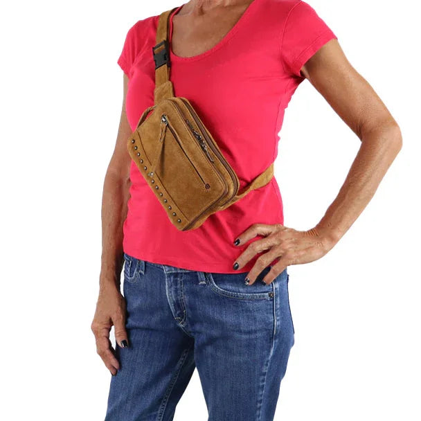 Concealed Carry Kailey Leather Purse Pack by Lady Conceal - Rounded by Concealment Express