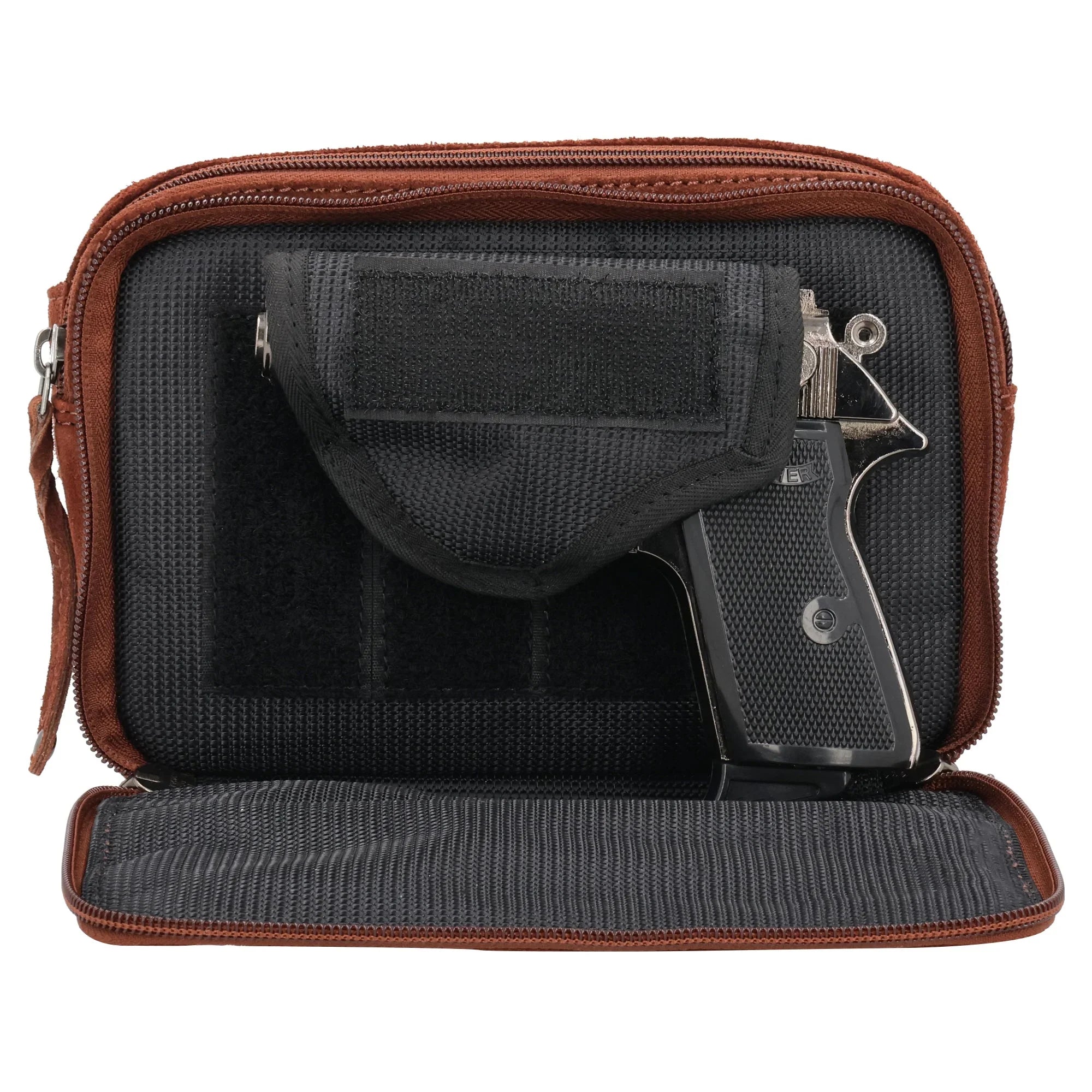 Concealed Carry Kailey Leather Purse Pack by Lady Conceal - Rounded by Concealment Express