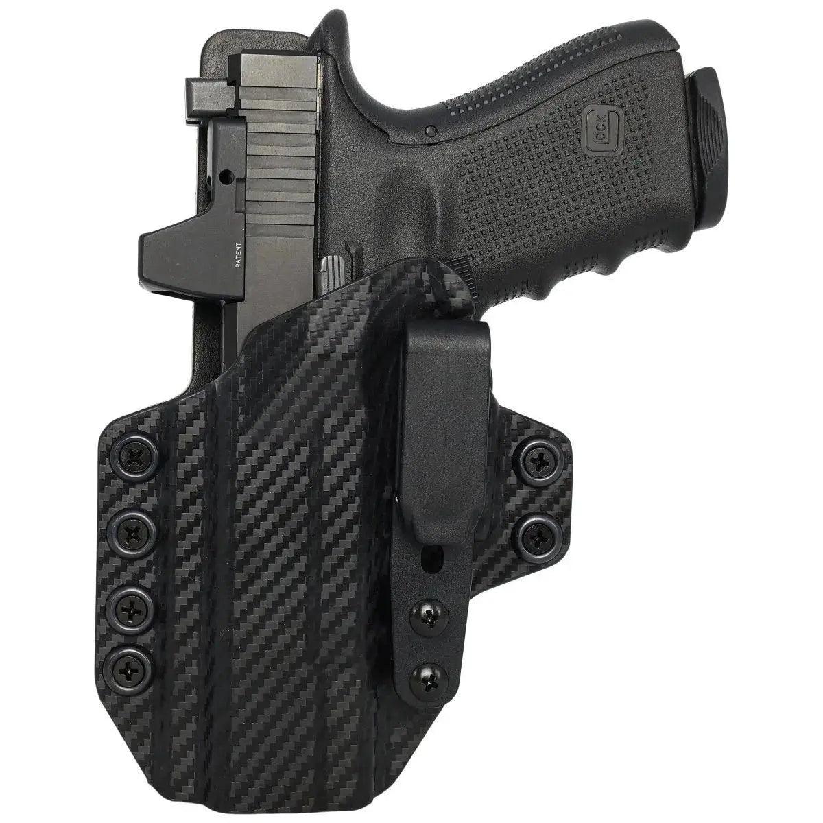 Leather Hybrid Holster fits: Glock 20 21 - Rounded by Concealment Express