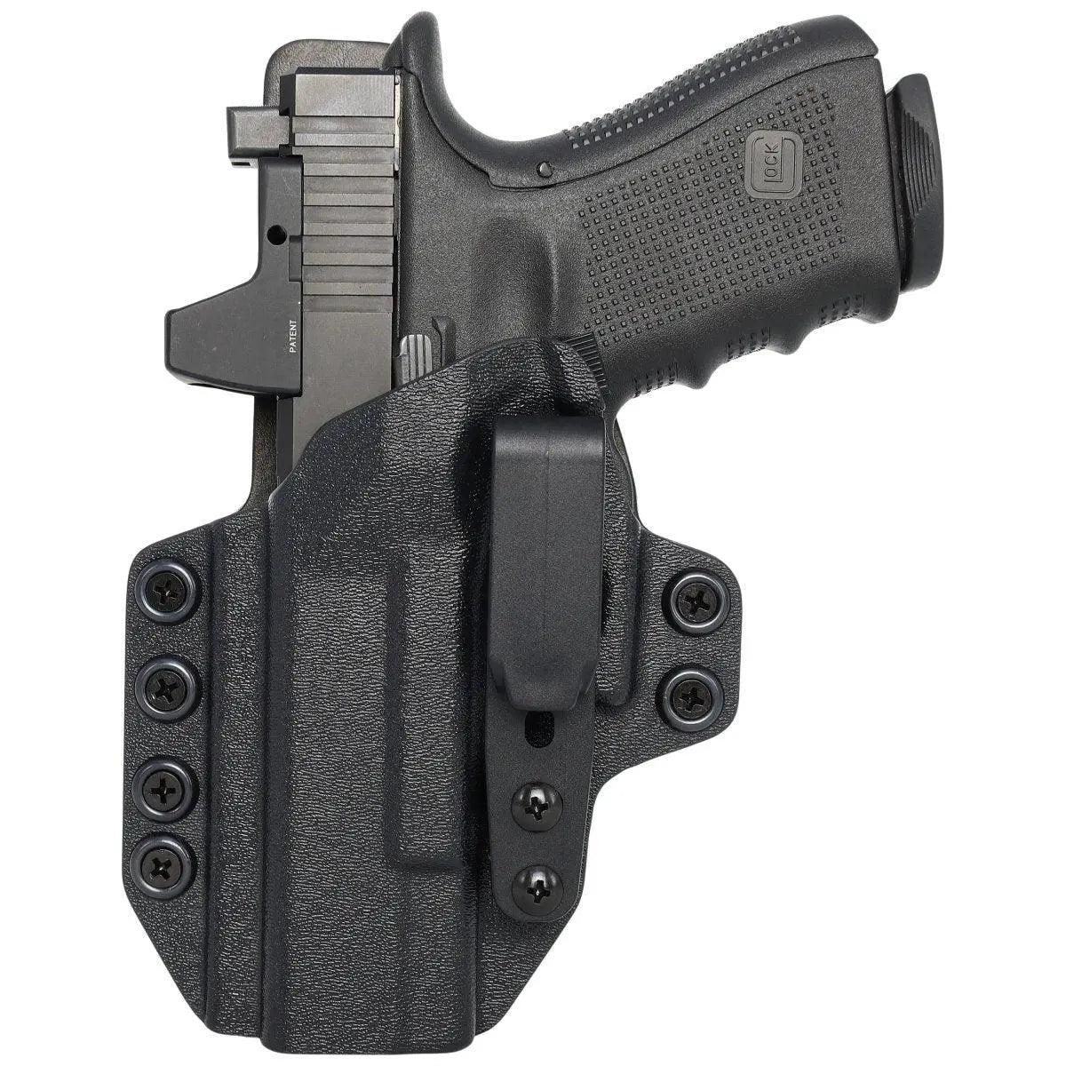 Leather Hybrid Holster fits: Glock 20 21 - Rounded by Concealment Express