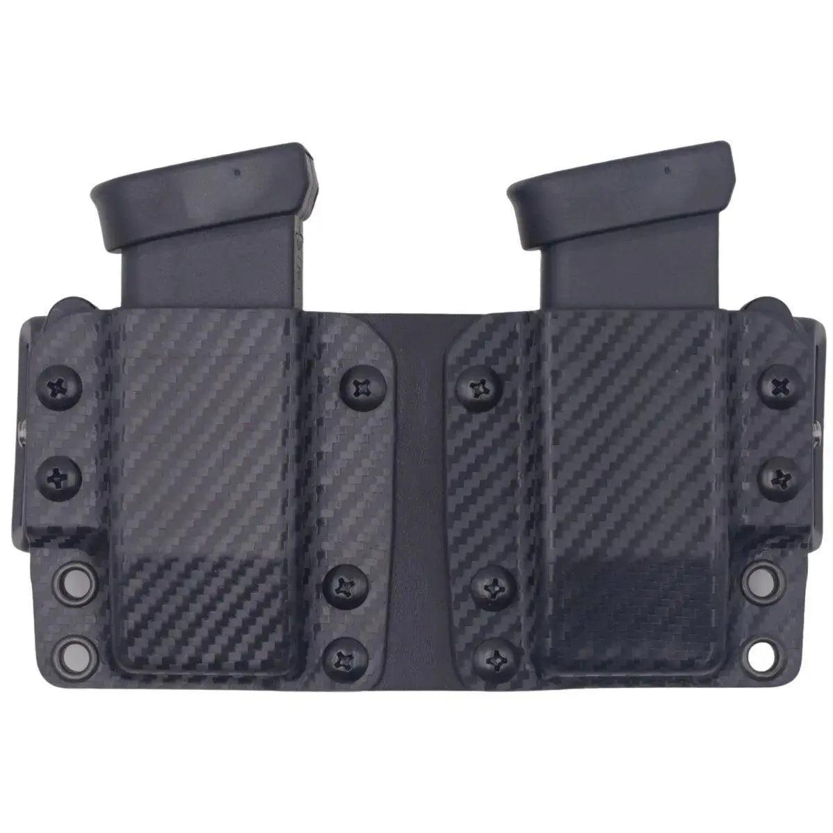 OWB KYDEX Double Magazine Duty Holster - Rounded by Concealment Express