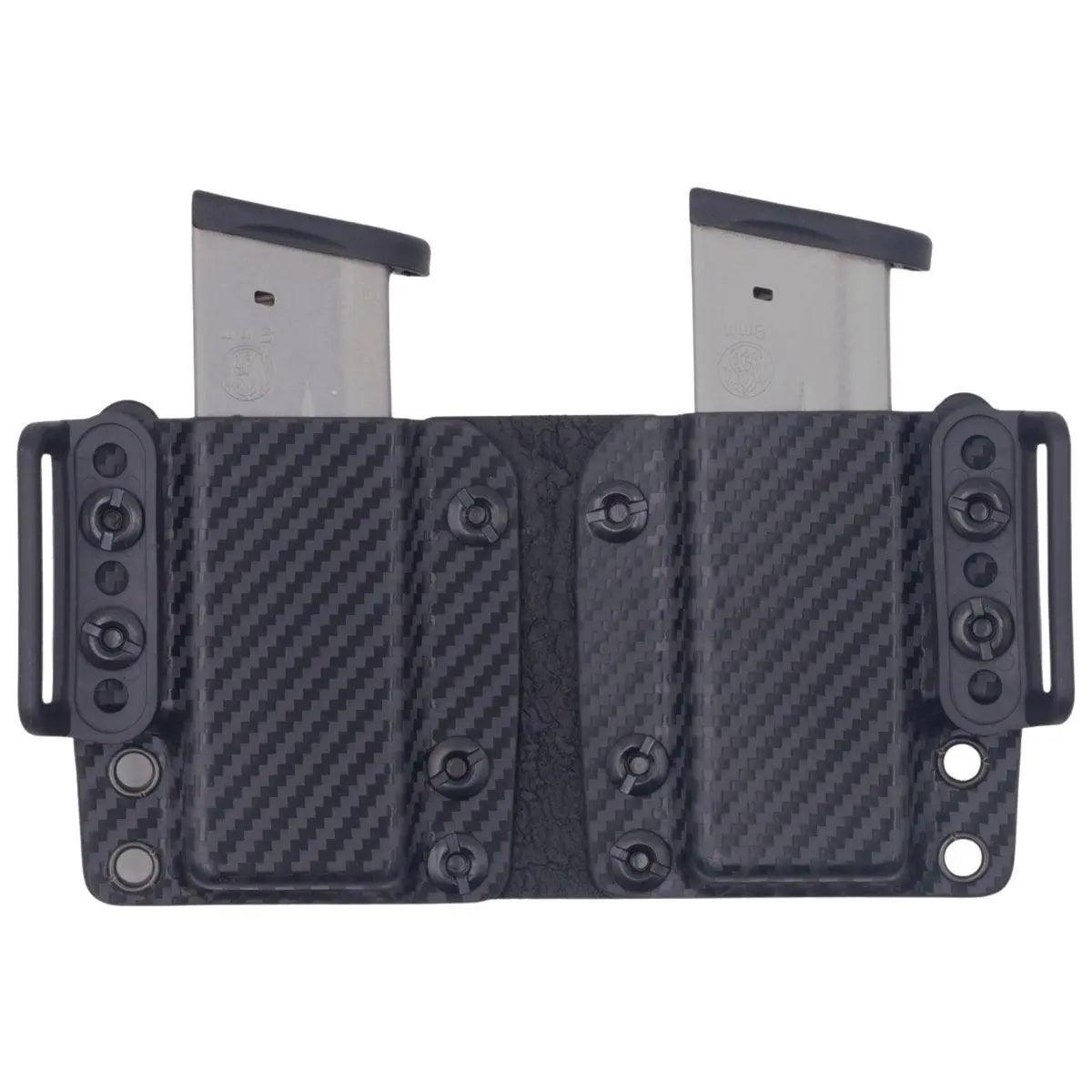 OWB KYDEX Double Magazine Duty Holster - Rounded by Concealment Express