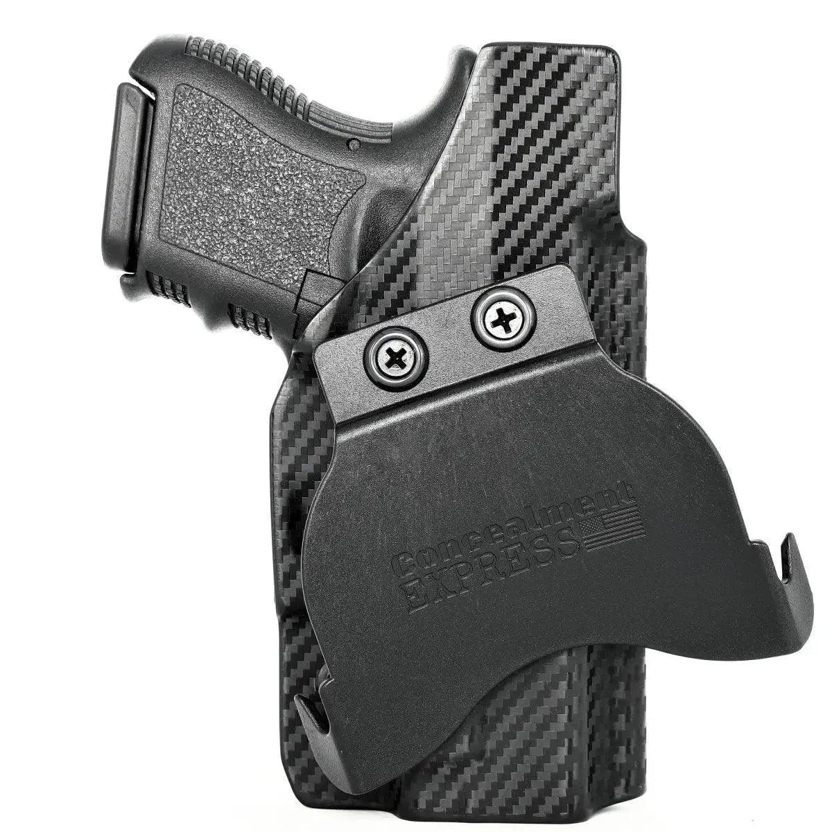 Paddle Holster fits: Glock 26 27 33 (Optic Ready) - Rounded by Concealment Express