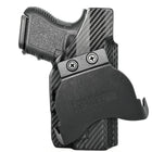 Paddle Holster fits: Glock 26 33 - Left Hand Carbon Fiber Front