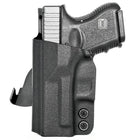 Paddle Holster fits: Glock 26 33 - Left Hand Black Back