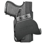 Paddle Holster fits: Glock 26 33 - Left Hand Black Front