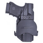 Paddle Holster fits: Glock 30 30SF 29 - Left Hand Carbon Fiber Front