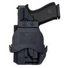 Paddle Holster fits: Glock 43X Olight PL-MINI 3 Valkyrie - Right Hand Carbon Fiber Back