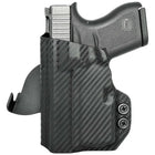 Paddle Holster fits: Glock 43X TLR6 - Left Hand Carbon Fiber Back