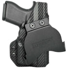 Paddle Holster fits: Glock 43X TLR6 - Left Hand Carbon Fiber Front