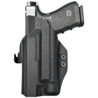 Paddle Holster fits: Glock 17 19 19X 26 31 32 33 34 45 47 49 TLR7A/TLR7X - Right Hand Black Back