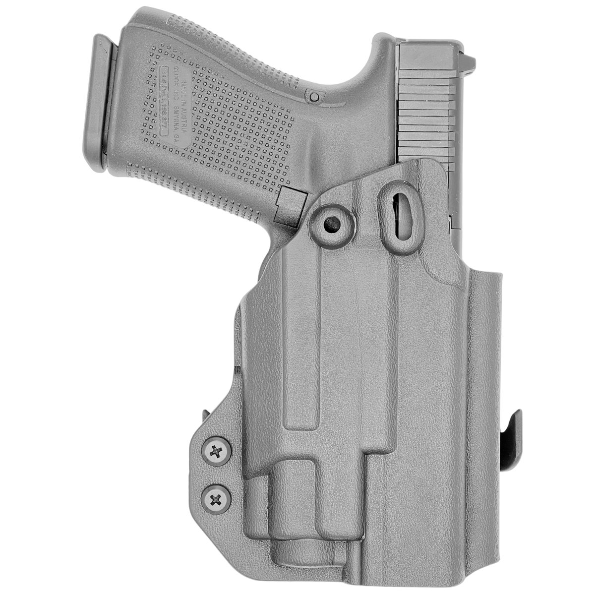 Paddle Holster fits: Glock 17 19 19X 26 31 32 33 34 45 47 49 TLR8