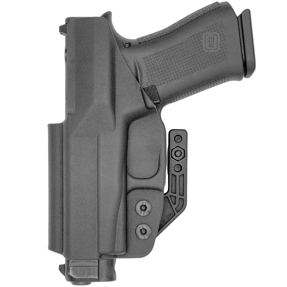 Plus Line IWB KYDEX Holster fits: Glock 43X - Black Front