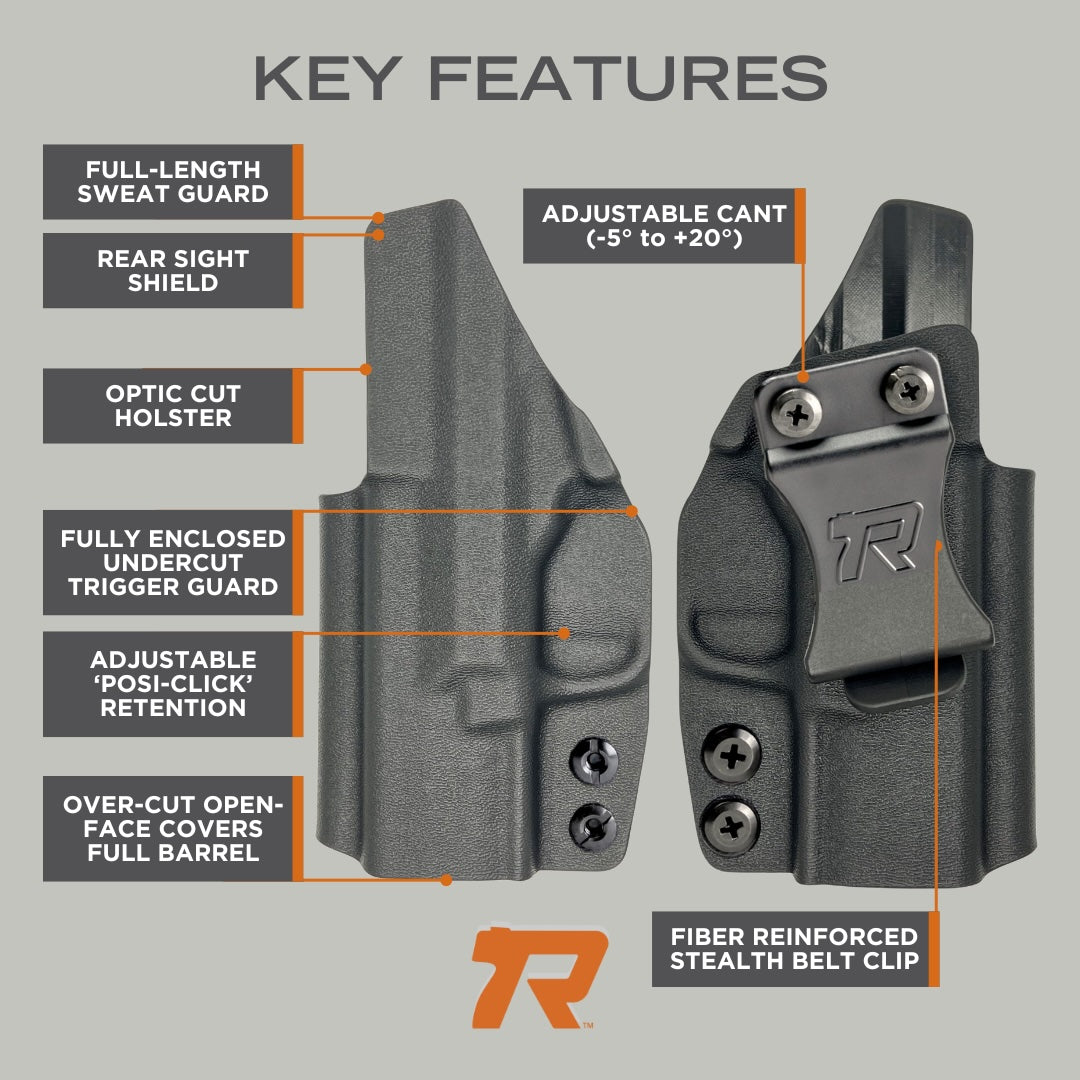 Rounded IWB Holster Key Features