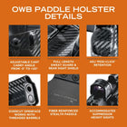 Rounded Gear OWB Paddle Holster - OWB Paddle Holster Details