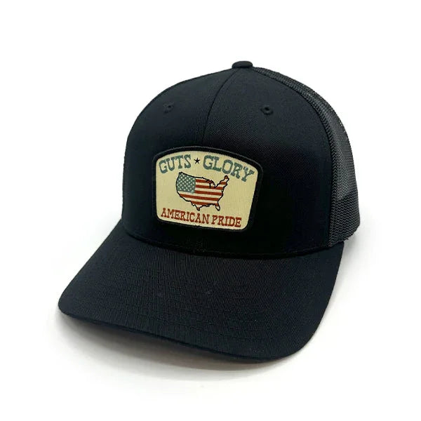 Guts Glory American Pride Woven Patch Hat - Rounded by Concealment Express
