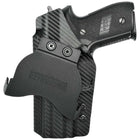 Sig Sauer P229 Paddle Holster - Right Hand Carbon Fiber Front