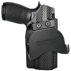 Sig Sauer P320 Compact Paddle Holster - Left Hand Carbon Fiber Front