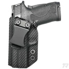 Smith & Wesson M&P SHIELD 380EZ IWB Holster - Left Hand Carbon Fiber Front
