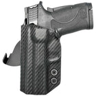 Smith & Wesson M&P SHIELD 380EZ Paddle Holster - Left Hand Carbon Fiber Back