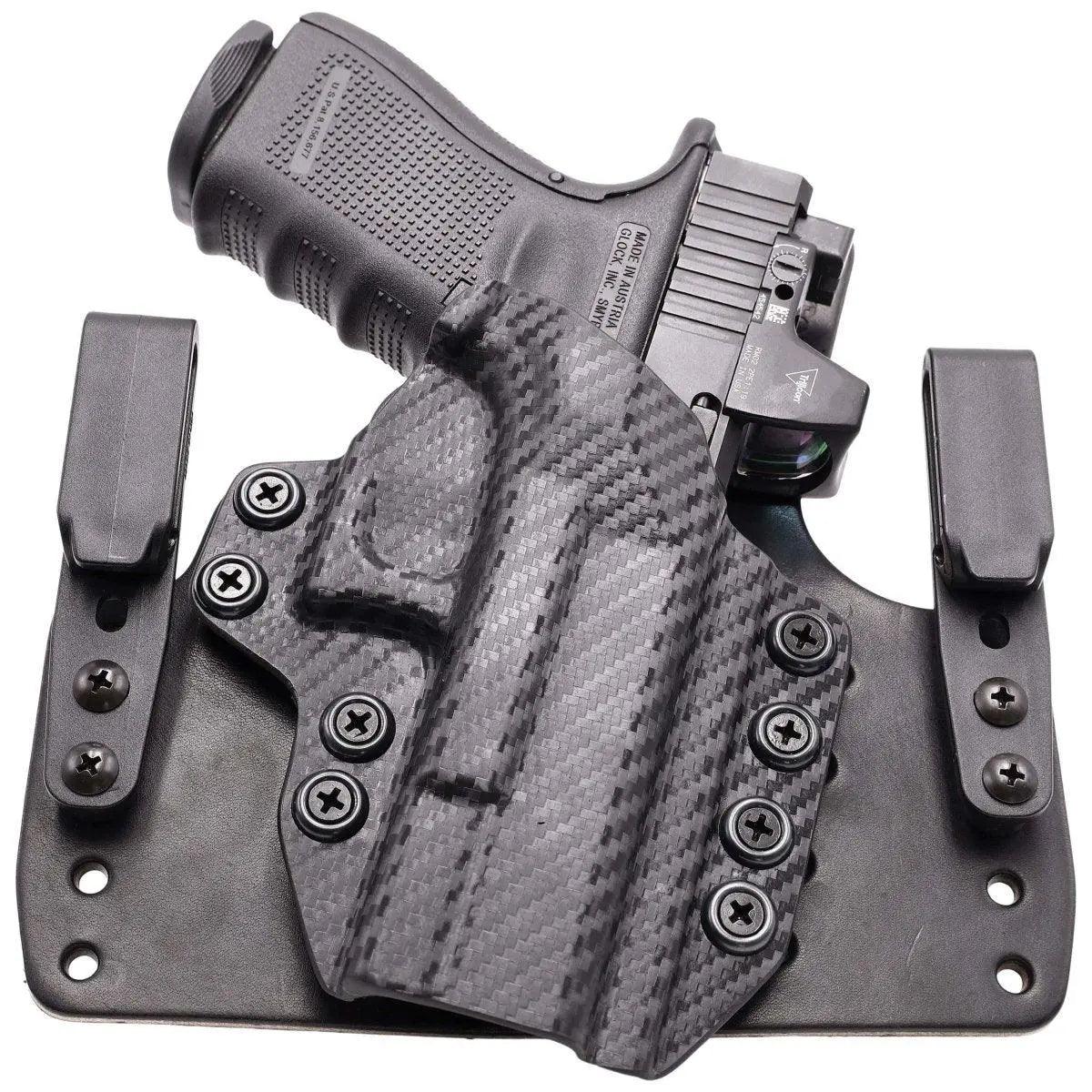 Smith &amp; Wesson M&amp;P SHIELD Leather Hybrid Holster (Wide) - Rounded by Concealment Express