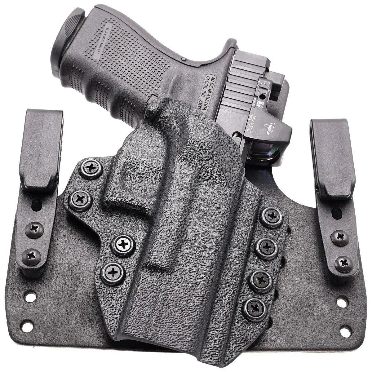 Smith &amp; Wesson M&amp;P SHIELD Leather Hybrid Holster (Wide) - Rounded by Concealment Express