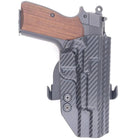Springfield SA-35 Paddle Holster - Right Hand Carbon Fiber Front