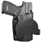 Springfield XD 3in Paddle Holster - Left Hand Carbon Fiber Front
