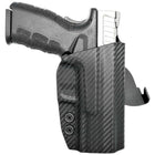 Springfield XD 4in Paddle Holster - Right Hand Carbon Fiber Back