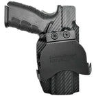 Springfield XD 4in Paddle Holster - Left Hand Carbon Fiber Front
