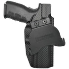 Springfield XDM 4.5in Paddle Holster - Left Hand Carbon Fiber Front