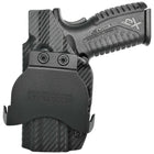 Springfield XDM Paddle Holster - Right Hand Carbon Fiber Front