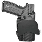 Springfield XDM Paddle Holster - Left Hand Carbon Fiber Front