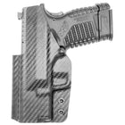 Springfield XDS IWB Holster - Right Hand Carbon Fiber Back