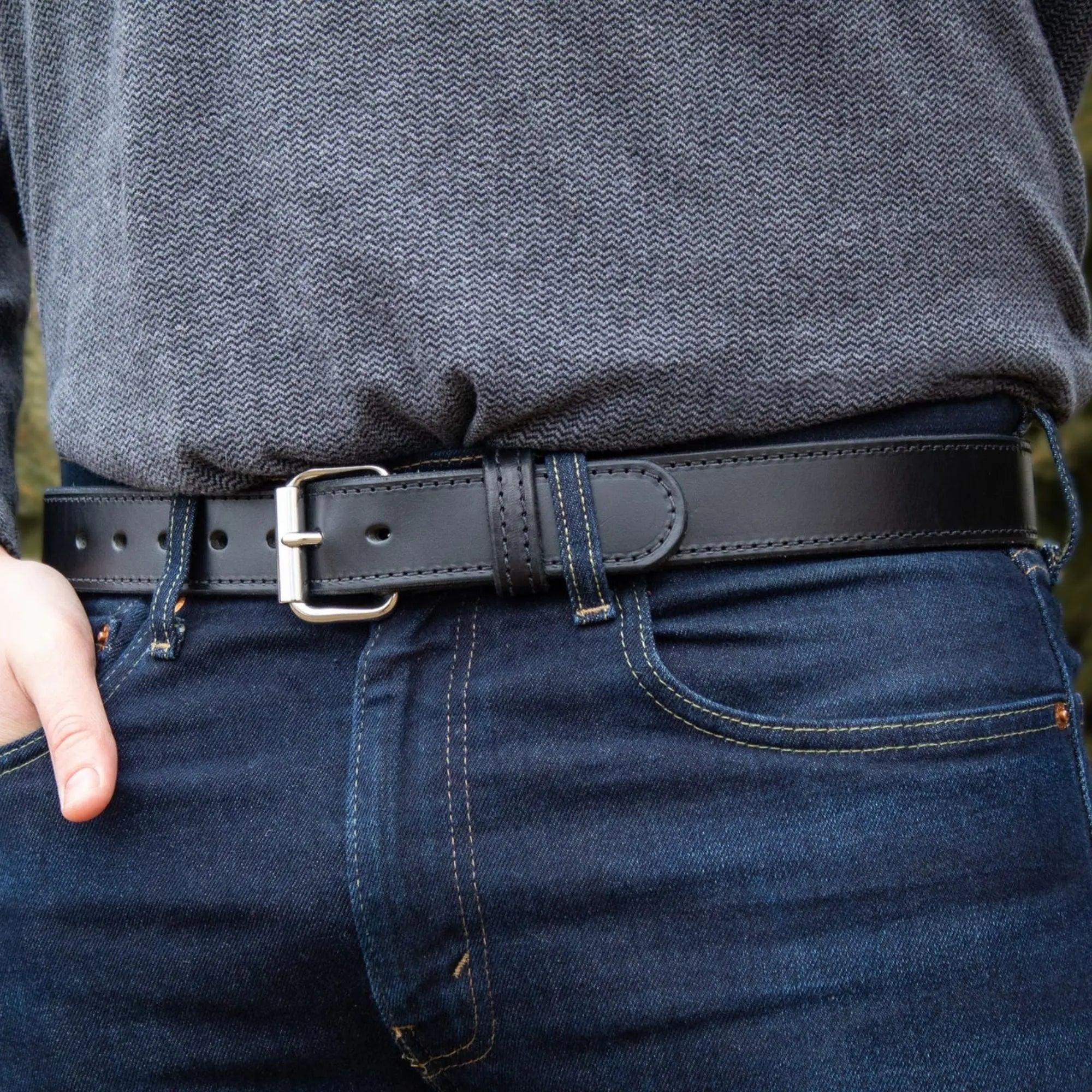 The Ultimate Concealed Carry Leather Gun Belt - 1.5 Inch - 14 OZ. - Rounded by Concealment Express