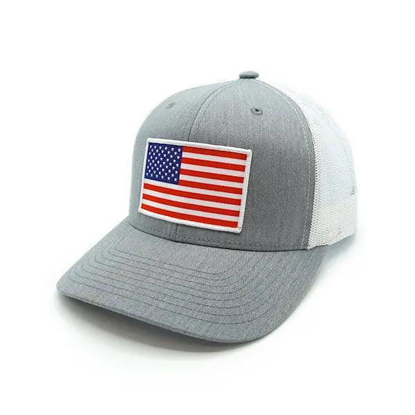USA Flag Woven Patch Hat - Rounded by Concealment Express