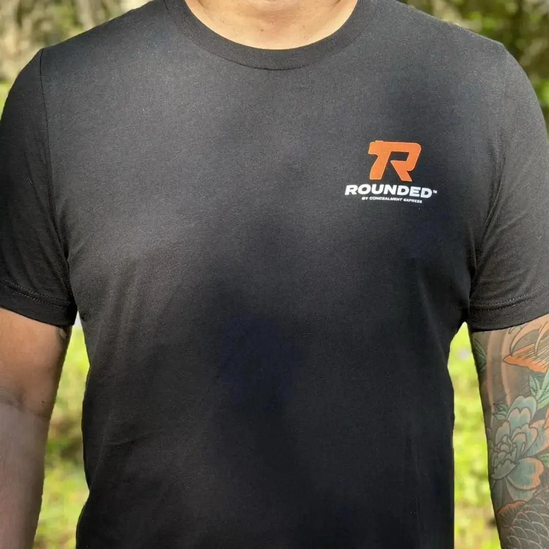 Whiskey, Bacon, Guns, and Freedom Short Sleeve T-Shirt - Rounded by Concealment Express