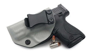 Carbon Fiber Battleship Grey IWB KYDEX Holster - Rounded by Concealment Express
