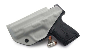 Carbon Fiber Battleship Grey IWB KYDEX Holster - Rounded by Concealment Express