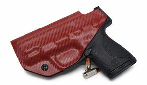 Carbon Fiber Blood Red IWB KYDEX Holster - Rounded by Concealment Express
