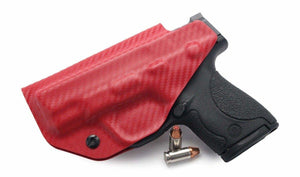 Carbon Fiber E.M.T. Red IWB KYDEX Holster - Rounded by Concealment Express