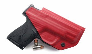 Carbon Fiber E.M.T. Red IWB KYDEX Holster - Rounded by Concealment Express