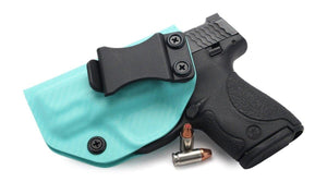 Carbon Fiber Tiffany Blue IWB KYDEX Holster - Rounded by Concealment Express