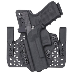 Glock 17/19/19X/26/45 (Gen 1-5) Tuckable IWB KYDEX/Armaloy Wide Hybrid Holster - Rounded by Concealment Express