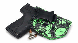 Graveyard Camo Slime Green Infused IWB KYDEX Holster - Rounded by Concealment Express