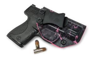 Mossy Oak Elements Aqua Hot Pink Infused IWB KYDEX Holster - Rounded by Concealment Express