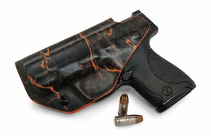 Mossy Oak Elements Aqua Orange Infused IWB KYDEX Holster - Rounded by Concealment Express