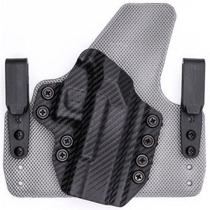 1911 3.5" / 4.25" / 5" (Non-Rail) Tuckable IWB KYDEX/Padded Wide Hybrid Holster - Rounded by Concealment Express