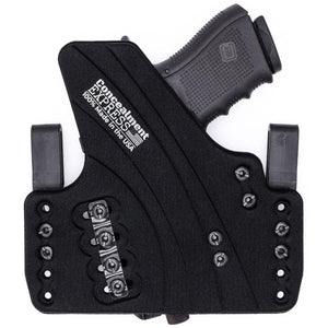 1911 3.5" / 4.25" / 5" (Non-Rail) Tuckable IWB KYDEX/Padded Wide Hybrid Holster - Rounded by Concealment Express